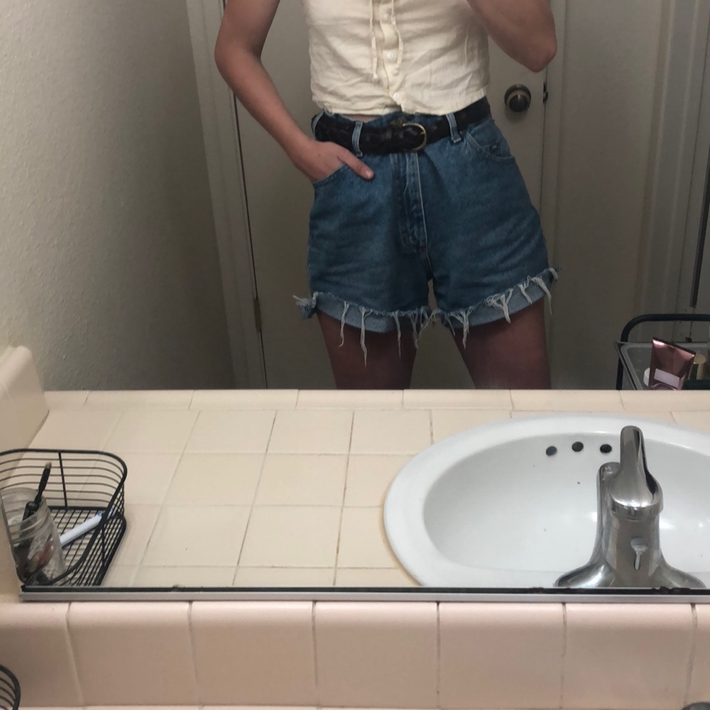 Vintage High Rise Lee Denim Cutoffs
